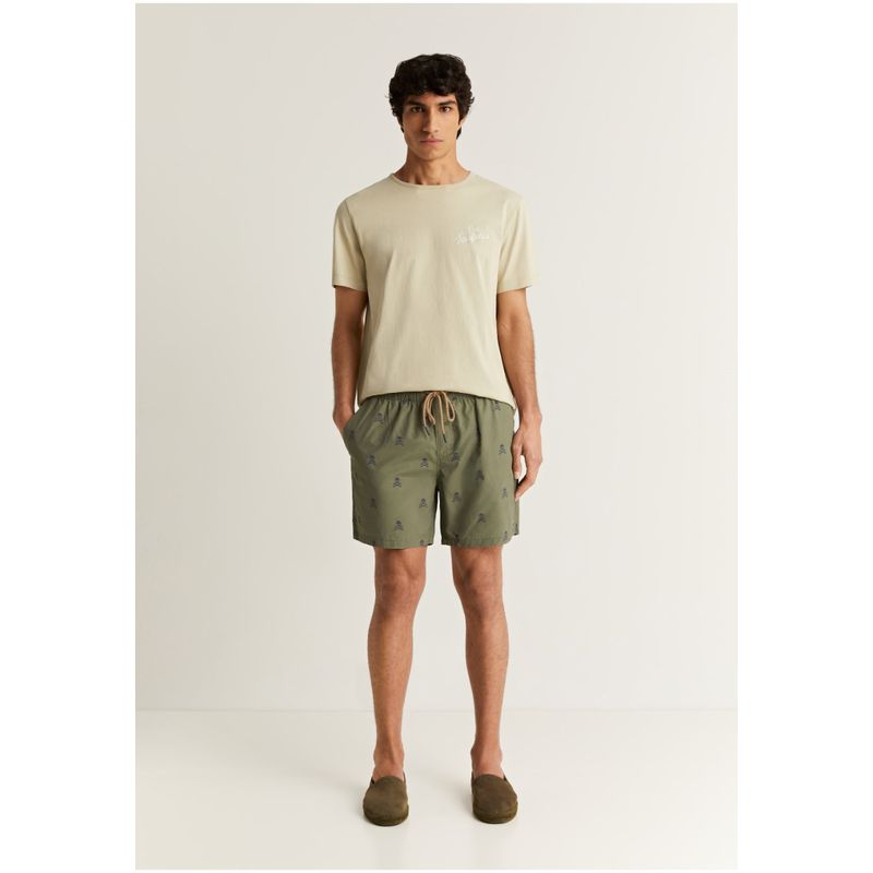 SCALPERS - Traje De Baño Calaveras All Over Khaki