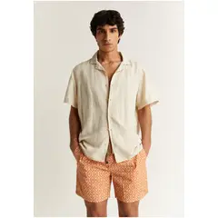 SCALPERS - Traje De Baño Estampado Bicolor Beige