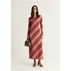 SCALPERS - Vestido Lurex Rayas Contraste Multicolor