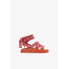 SCALPERS - Sandalias Planas Tiras Camel