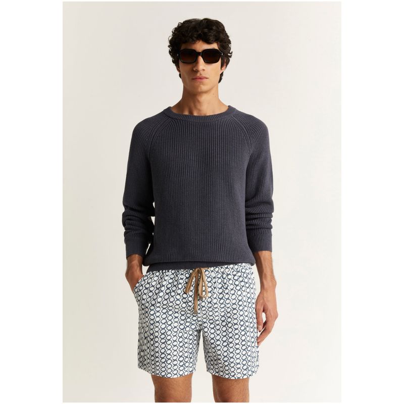 SCALPERS - Traje De Baño Estampado Círculos Indigo