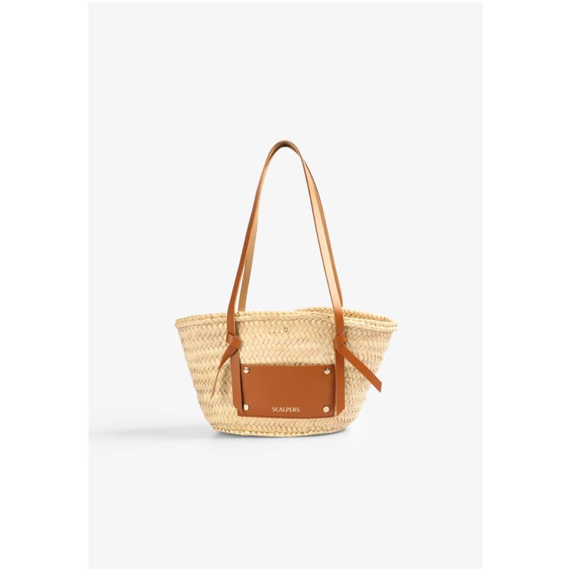 SCALPERS - Bolso Capazo Mini Rafia Natural