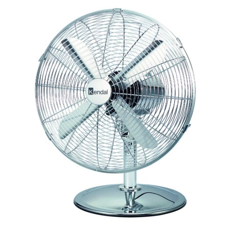 KENDAL Ventilador De Mesa 12 Pulgadas 45W 3Vel Acero ZF-1214D-II