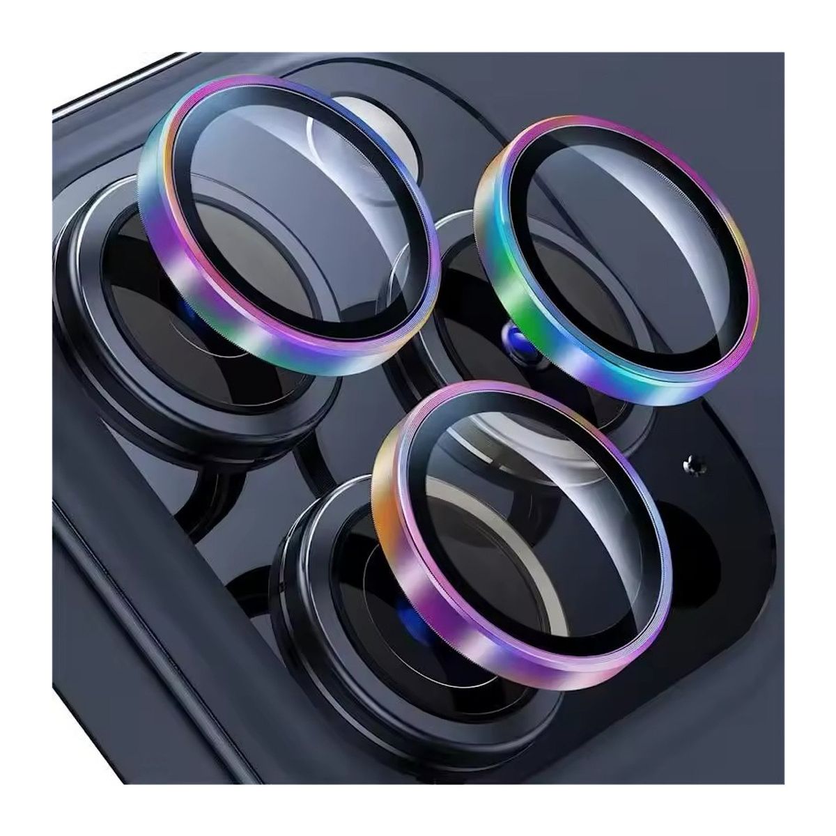 GENERICO - Protector De Lentes Para iPhone 13 Pro-13 Pro Max - Multicolor