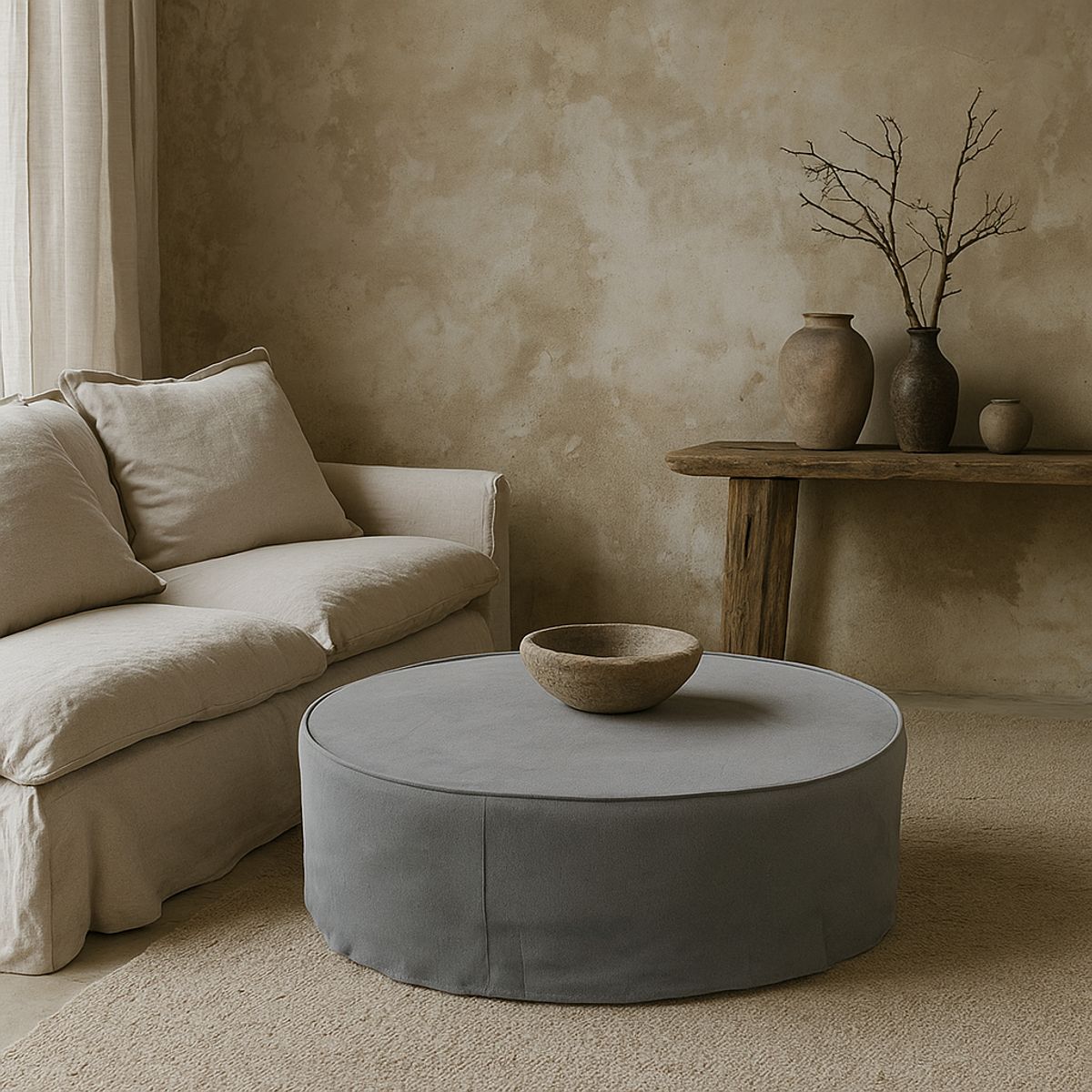 MILK - Pouf Leroy Gris