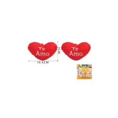 GENERICO - Llavero Corazón Te Amo Rojo 10 5x7 Cm