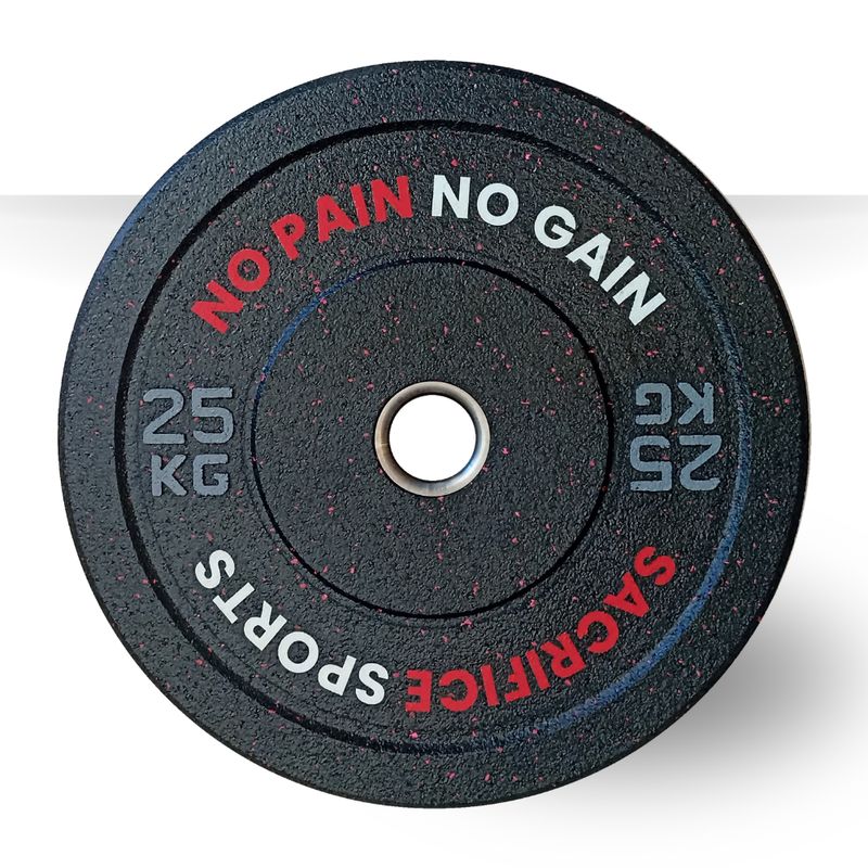 GENERICO - Discos Crumb Bumper Par de 25 Kg
