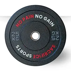 GENERICO - Discos Crumb Bumper Par de 25 Kg