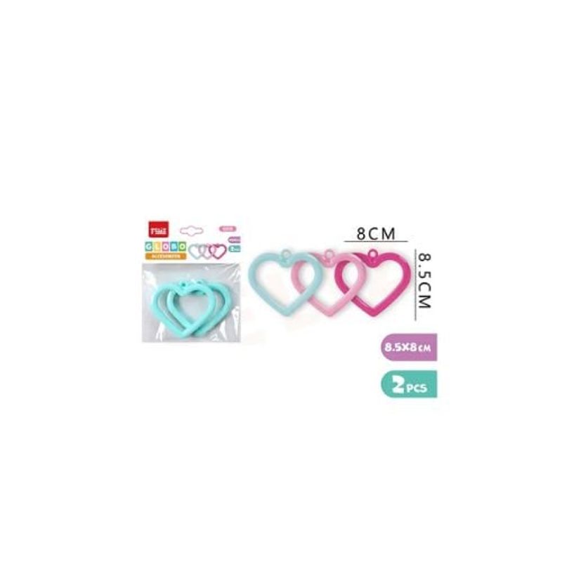 GENERICO - Accesorios De Globo Forma Corazón 8 5 Cm 2 Pcs