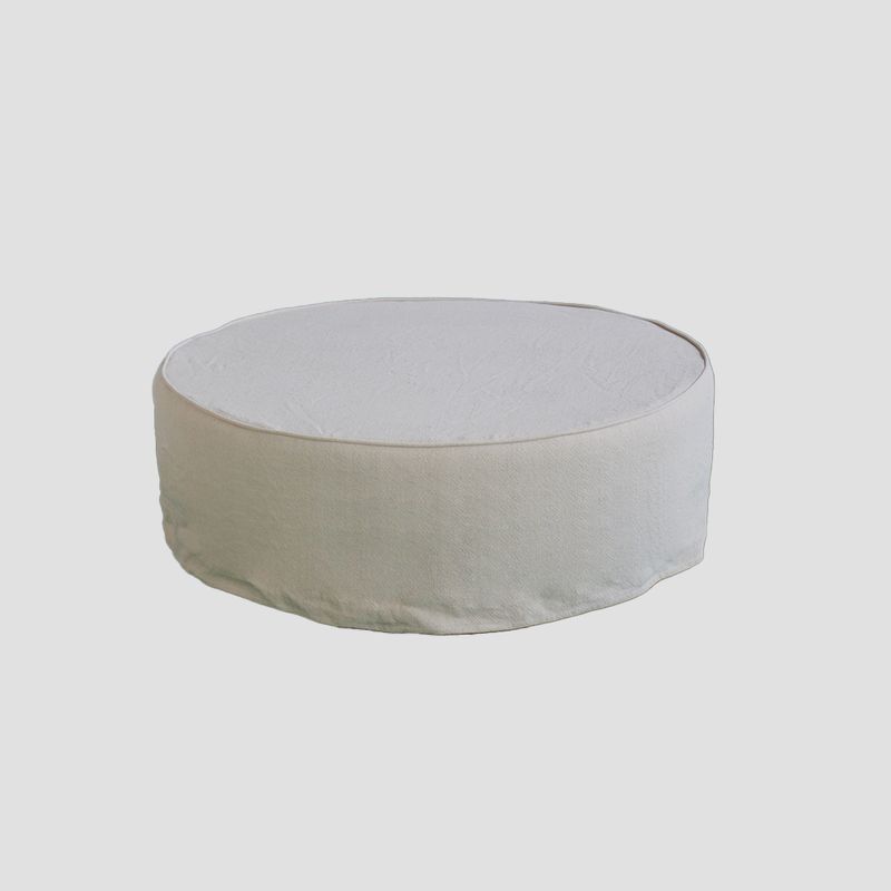 MILK - POUF DE TELA LEROY BEIGE