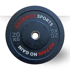 GENERICO - Discos Crumb Bumper Par de 20 Kg