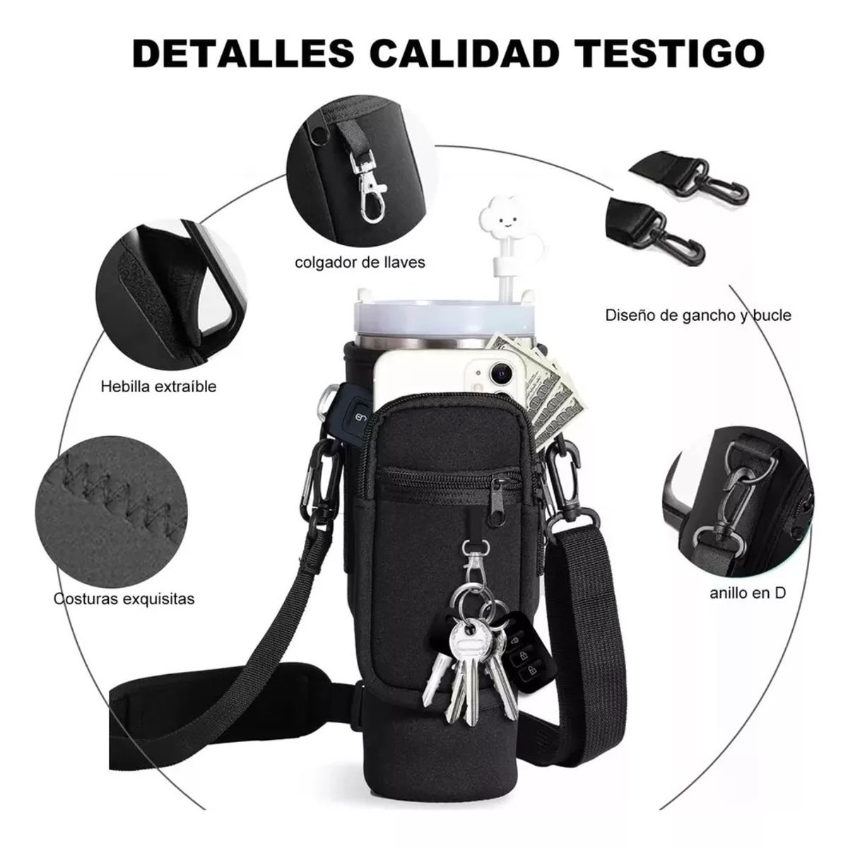 GENERICO - Funda Bolsa Para Termo Agua Con Correa