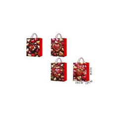 GENERICO - Bolsa De Regalos M Corazón 26x10x32 Cm