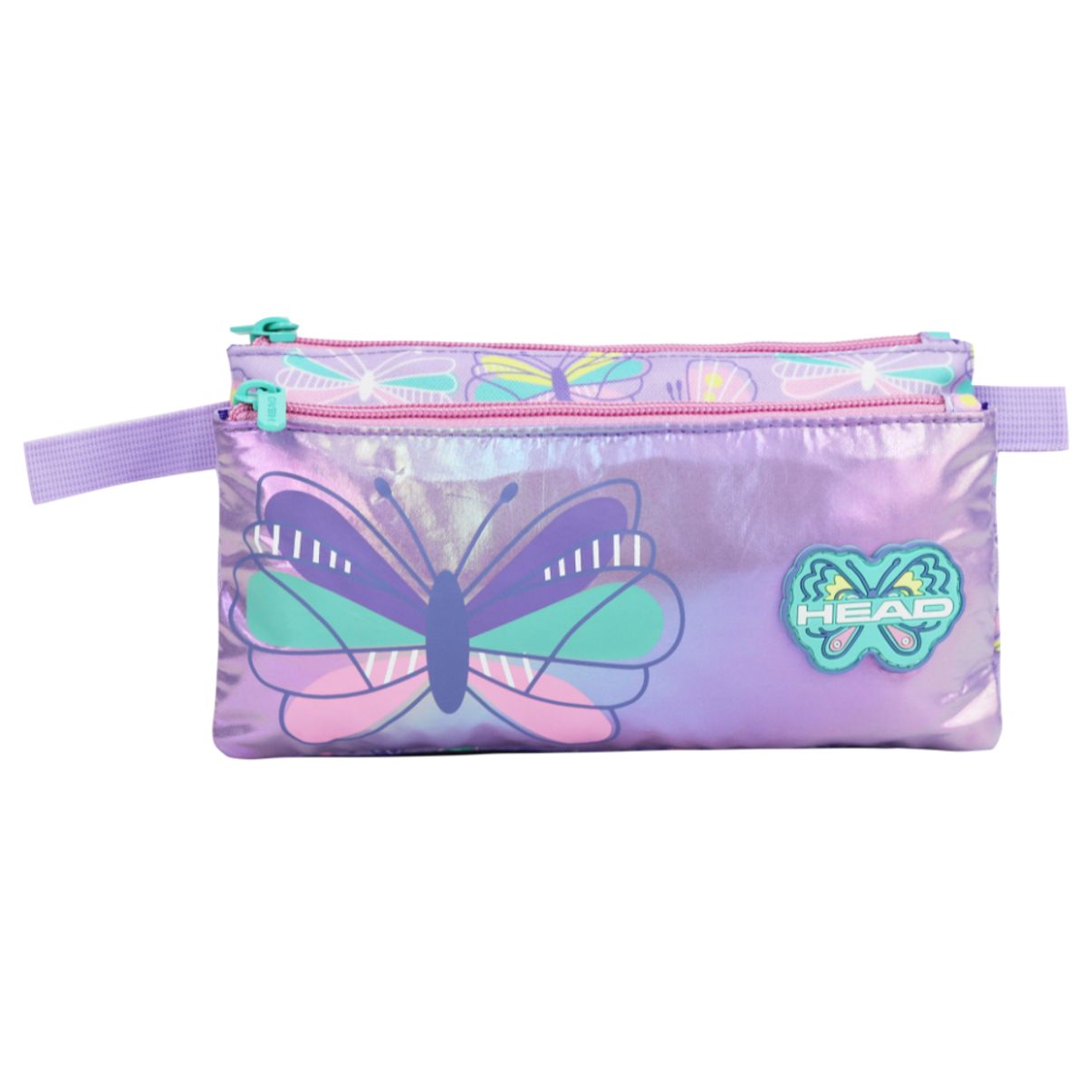HEAD - Estuche Infantil Triple Celerio Mariposa Lila Head