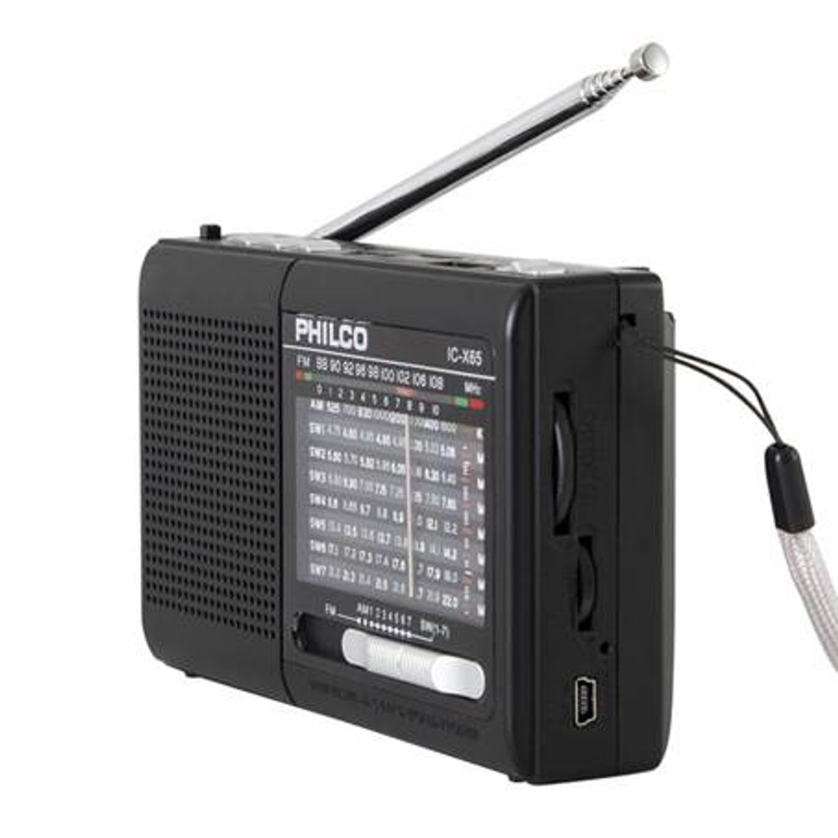 PHILCO - Radio Portatil AM FM BT SD Linterna Philco IX-C65