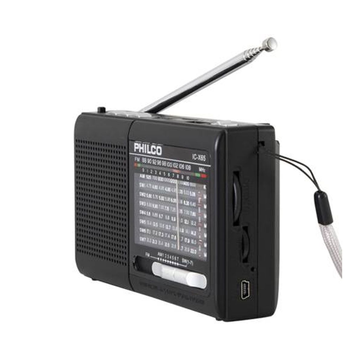 PHILCO - Radio Portatil AM FM BT SD Linterna Philco IX-C65