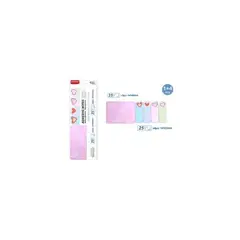 GENERICO - Notas Adhesivas Corazón De Colores 5 Pcs