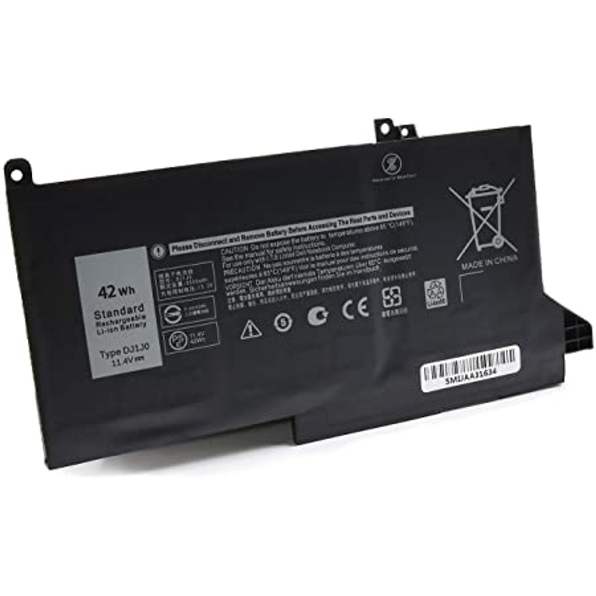 DELL - BATERIA DELL E7480 42WH 4 CELDAS NEGRO INT DJ1J0 ORIGINAL