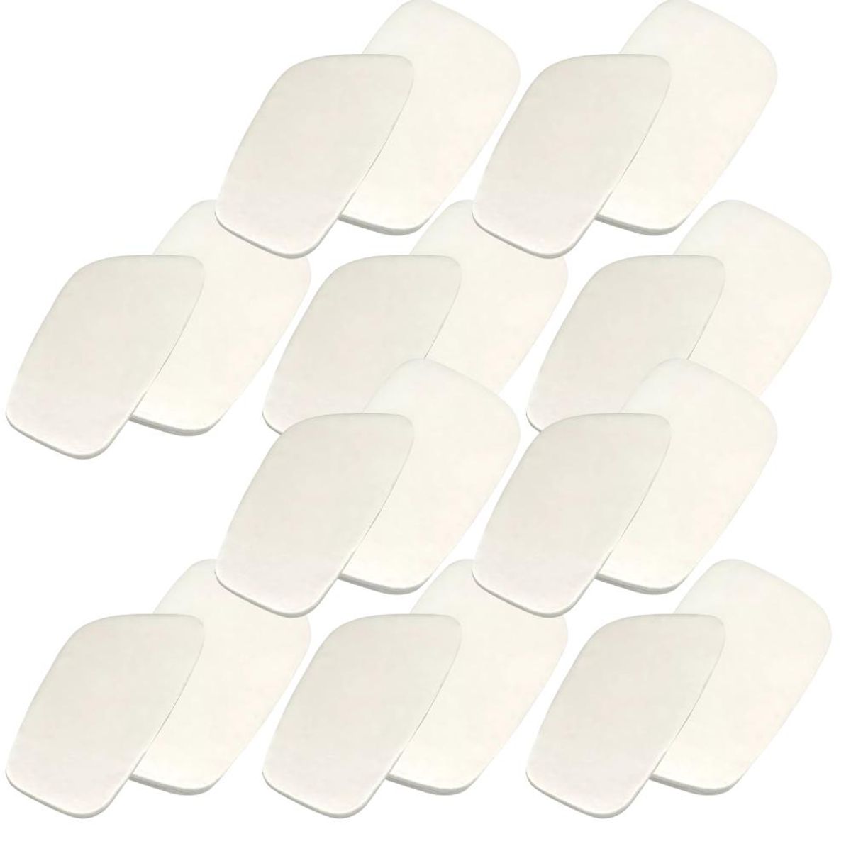 GENERICO - Pack x10 pares Canilleras Blancas Sublimables Sublimación