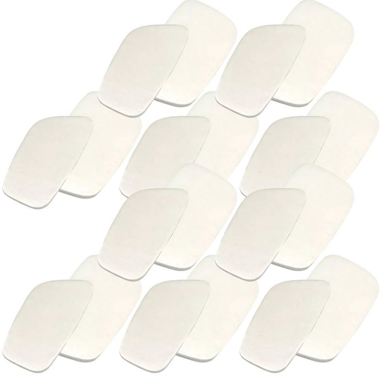 GENERICO - Pack x10 pares Canilleras Blancas Sublimables Sublimación