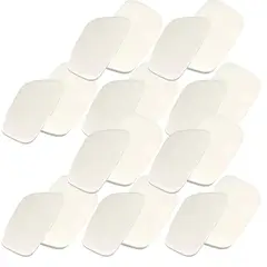 GENERICO - Pack x10 pares Canilleras Blancas Sublimables Sublimación