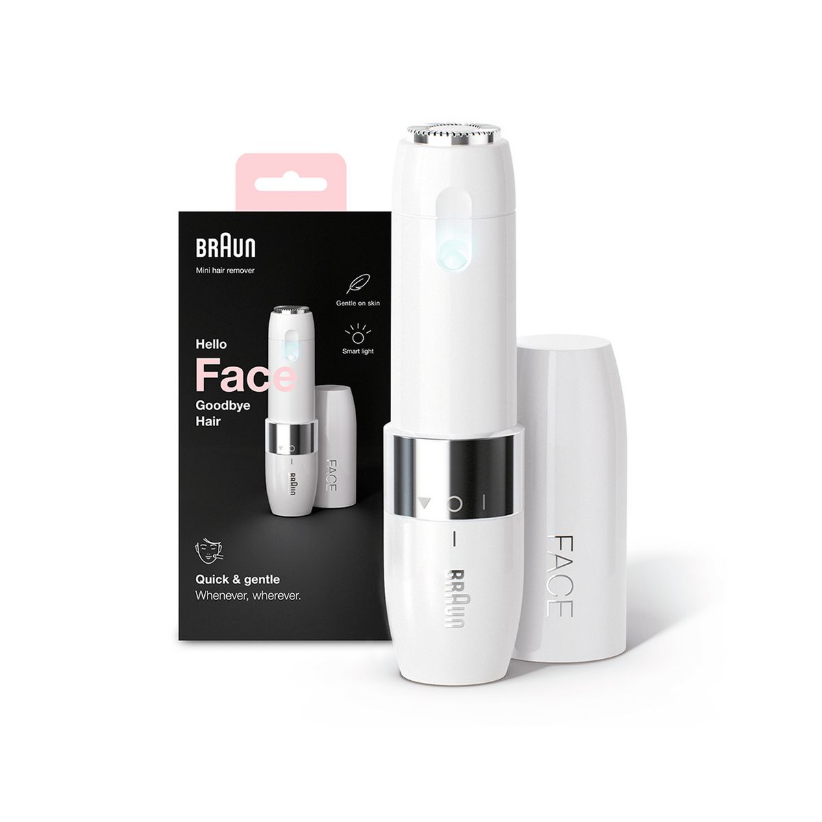 BRAUN - Mini Depiladora Facial Eléctrica Braun Fs1000 Blanca