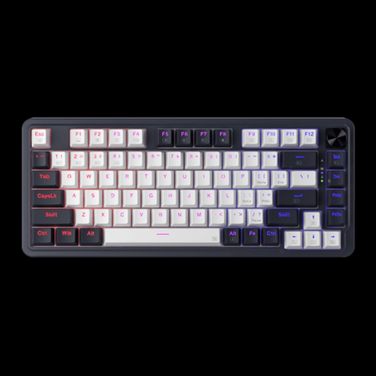 REDRAGON - Teclado Gamer Inalámbrico Redragon K673 Pro, 81 Teclas, 75%, Switch Red, Bluetooth