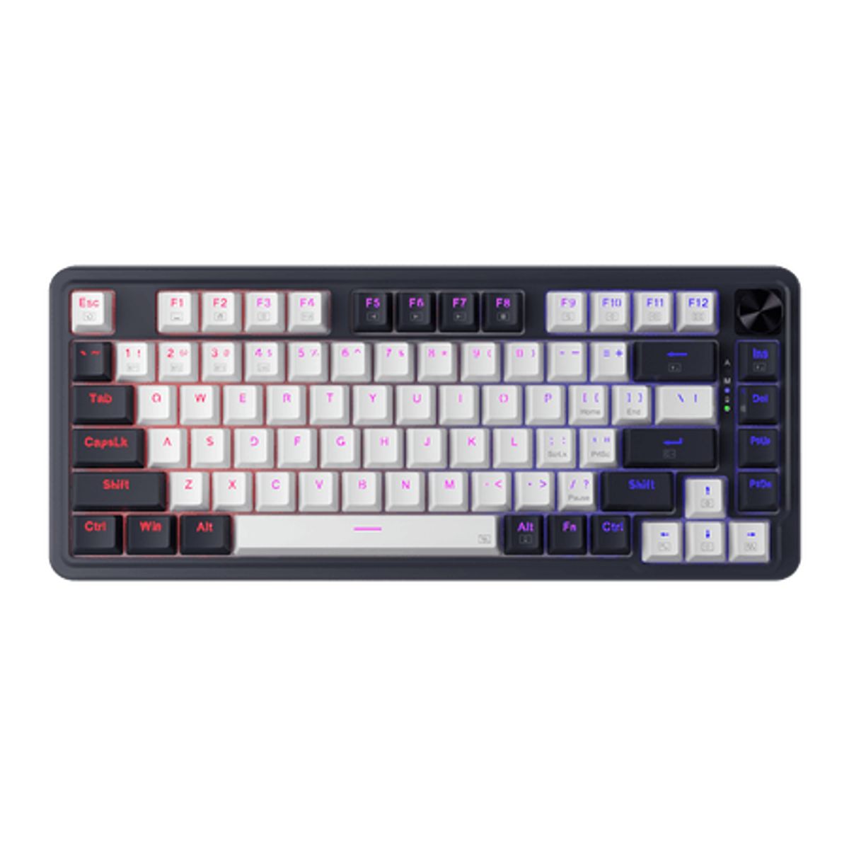 REDRAGON - Teclado Gamer Inalámbrico Redragon K673 Pro, 81 Teclas, 75%, Switch Red, Bluetooth