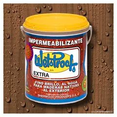 WETPROOF - BARNIZ MADERA EXTERIOR SEMI BRILLO AGUA WET PROOF® EXTRA ALERCE 1 GAL