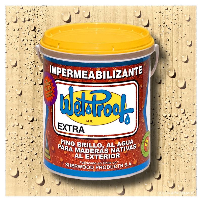 WETPROOF - BARNIZ MADERA EXTERIOR SEMI BRILLO WET PROOF® EXTRA PINO INSIGNE 1 GAL
