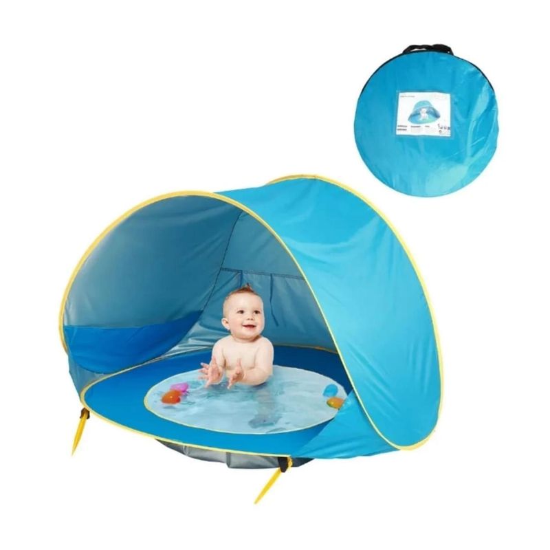 GENERICO - Carpa Con Piscina De Exterior Para Bebes Azul