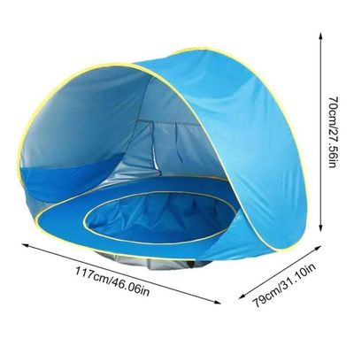 Imagen 2 del producto Carpa Con Piscina De Exterior Para Bebes Azul