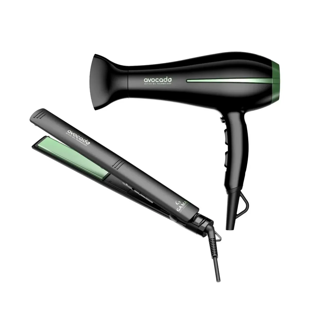 GAMA - Pack Gama Secador Bora Avocado + Plancha Elegance Avocado