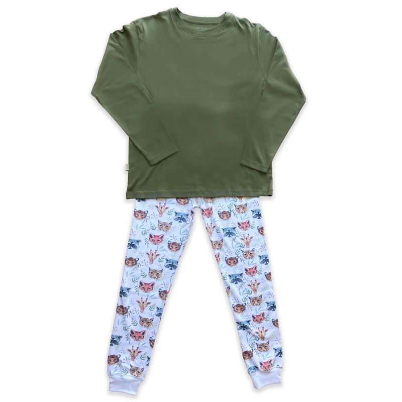LITTLE BEE - PIJAMA LARGO TEENS ANIMALS