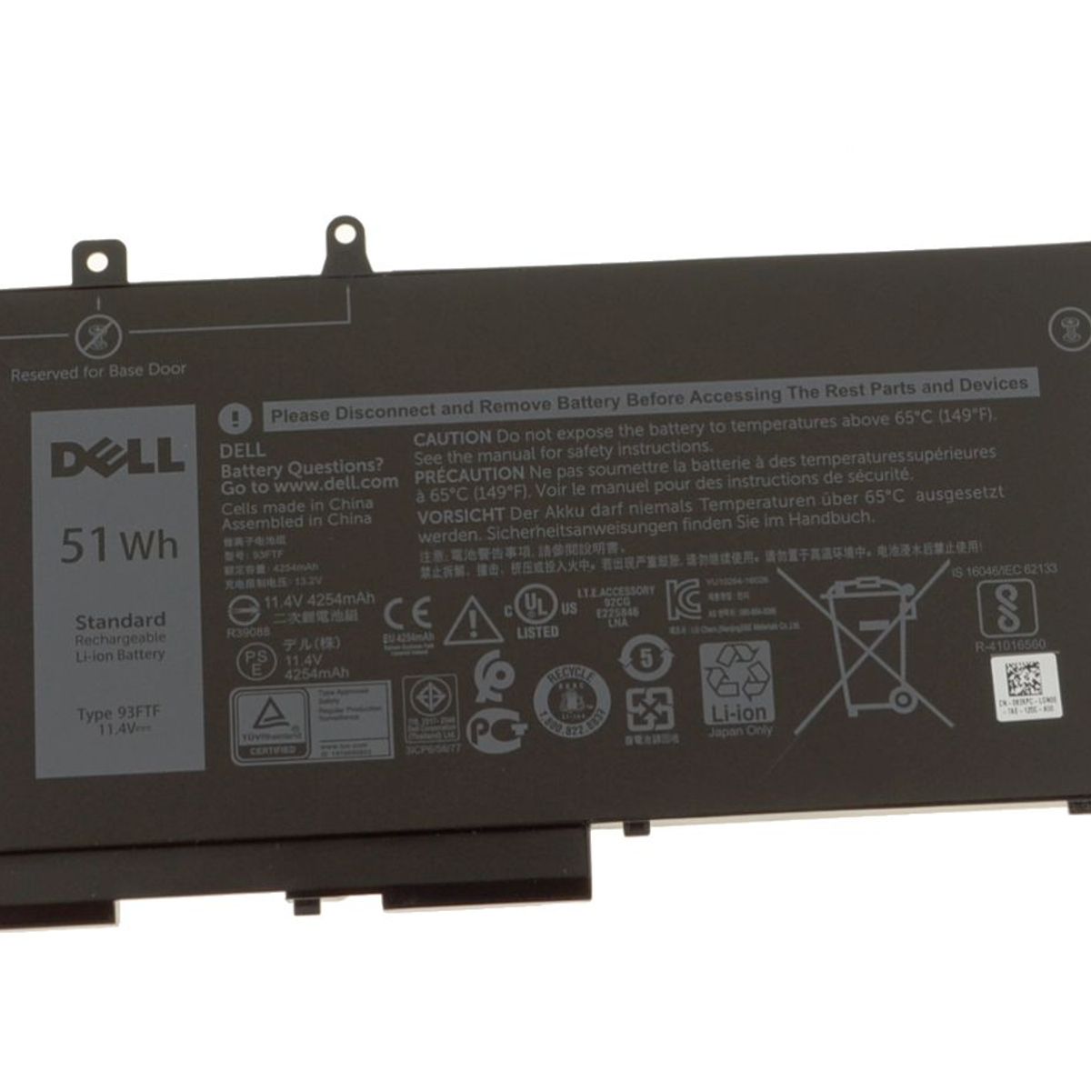 DELL - BATERIA DELL LATITUDE E5280 51WH 93FTF ORIGINAL