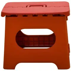 BAZUCA - Piso Alzador Plegable 1 Resistente Peldaño Hasta 90 Kg Rojo