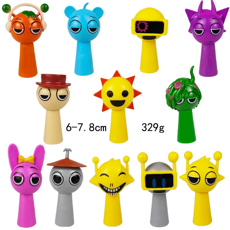 GENERICO - 12 figuras Sprunki Gran Calidad Set 1