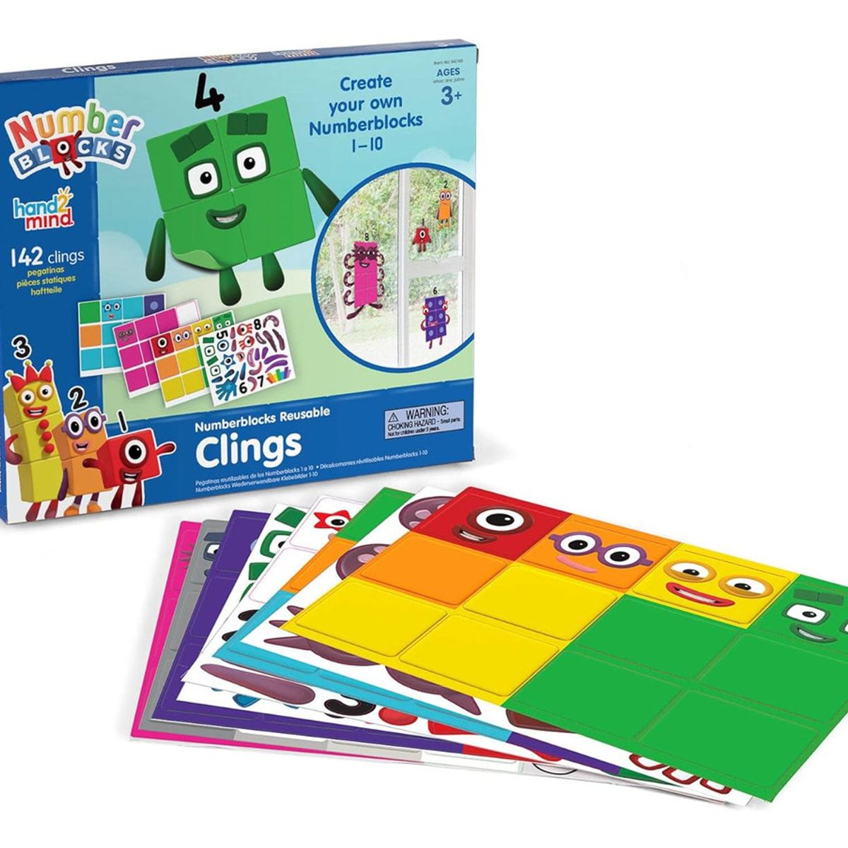 JM IMPORT - Set Adhesivos Reutilizables Numberblocks