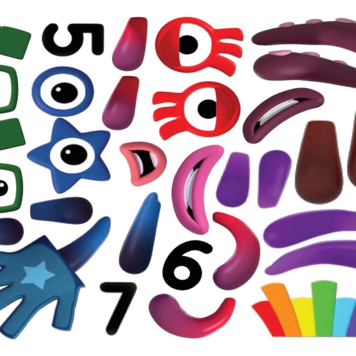 JM IMPORT - Set Adhesivos Reutilizables Numberblocks