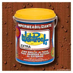 WETPROOF - BARNIZ MADERAS EXTERIOR IMPERMEABILIZANTE PROTECTOR SEMI BRILLO AL AGUA WET PROOF® EXTRA RAULÍ 1 GAL