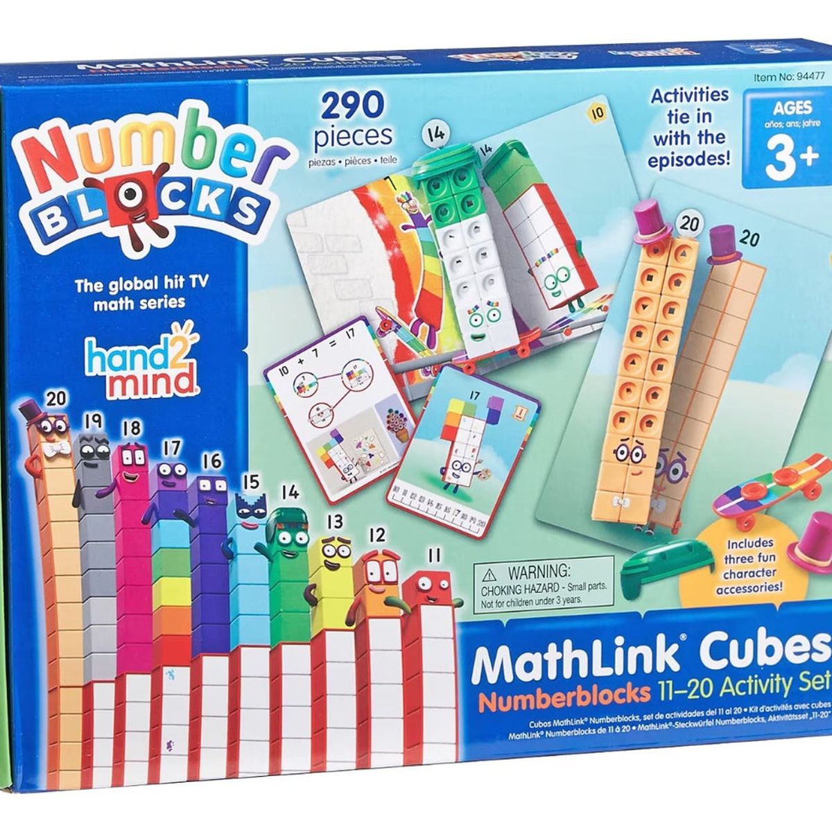 JM IMPORT - Number Blocks Cubos Conectores Del 11 Al 20