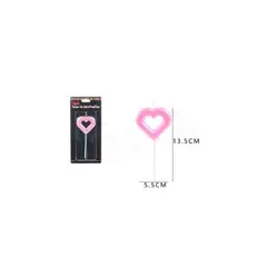 GENERICO - Velas De Cumpleaños Corazón Rosado