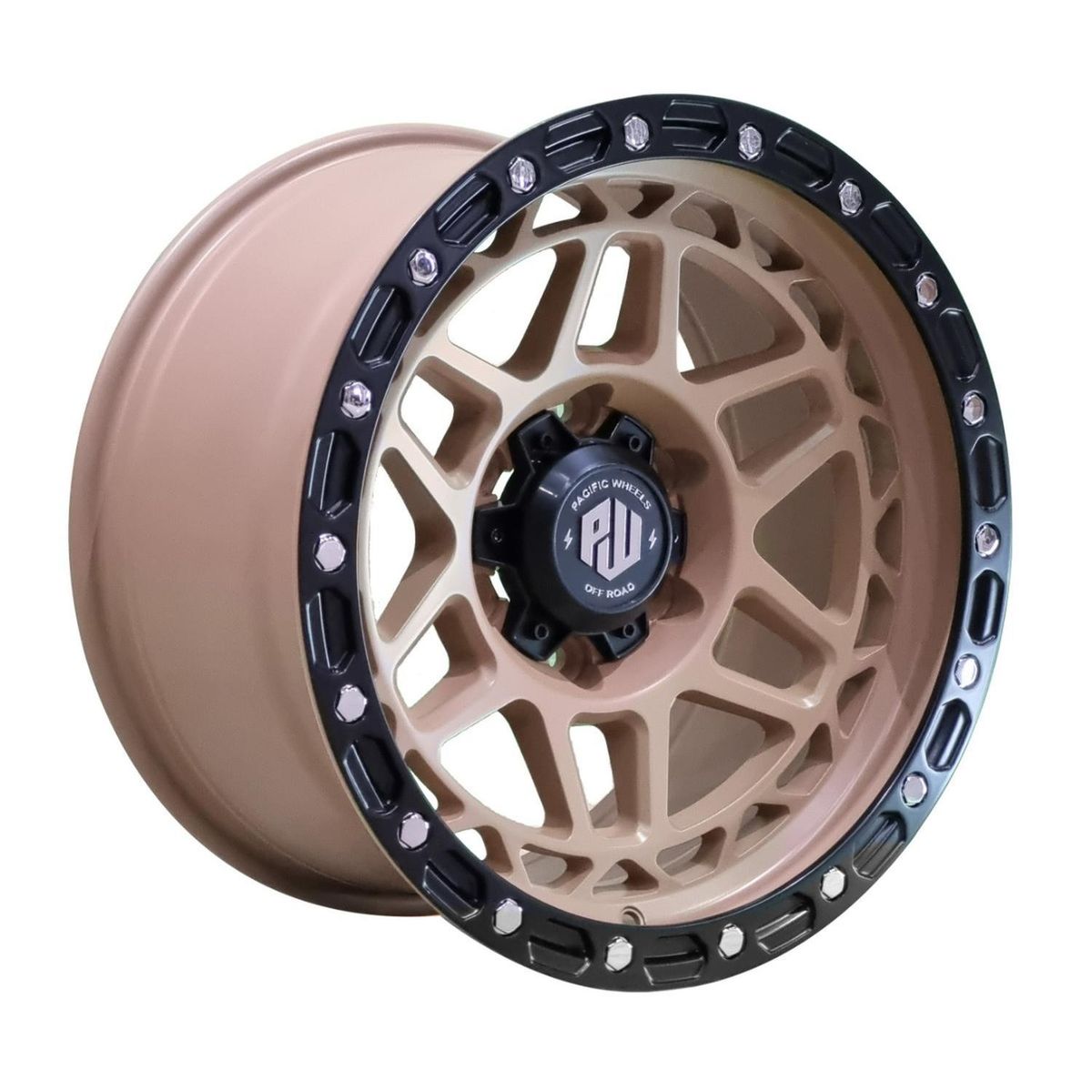GENERICO - Set 4 Llantas 17x9 6X139 Et0 BEAST SANDDs-LB