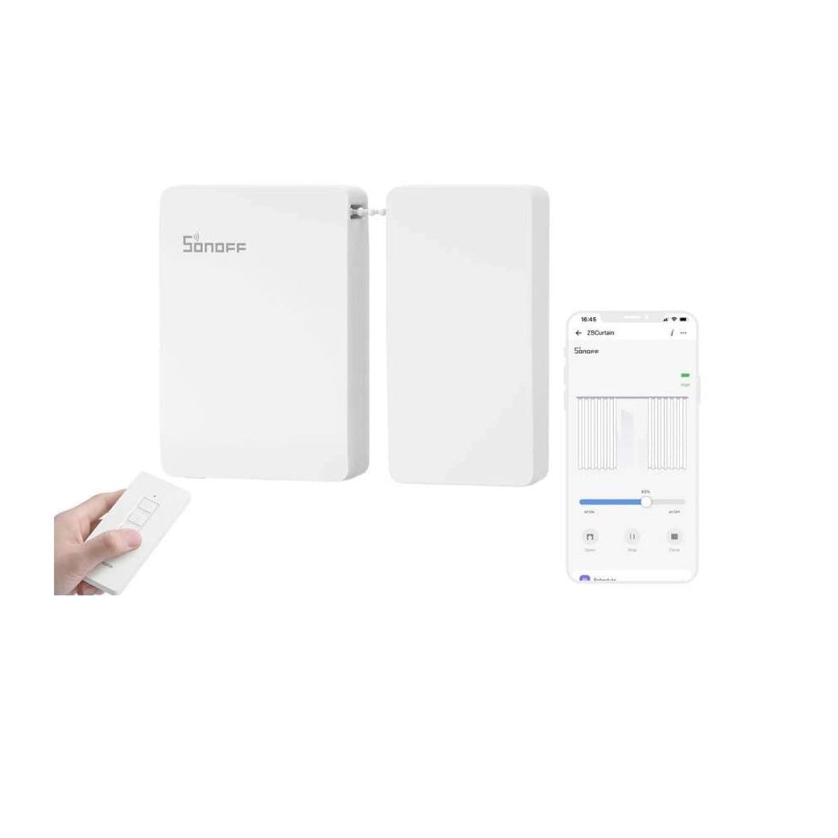 SONOFF - Motor De Cortina Inteligente - Sonoff Zigbee ZBCurtain