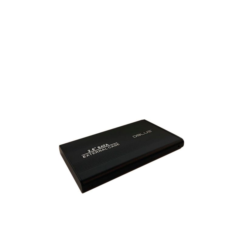 DBLUE - Cofre Para Disco Duro Sata Metalico 2.5 Hasta 500Gb Black