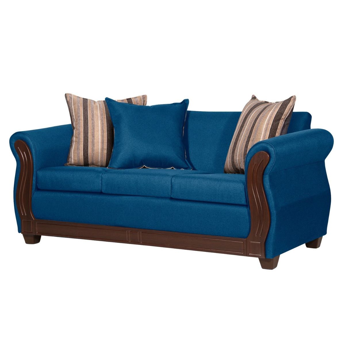 RUZAM MOBEL - SOFÁ ATENAS 3 CUERPOS AZUL