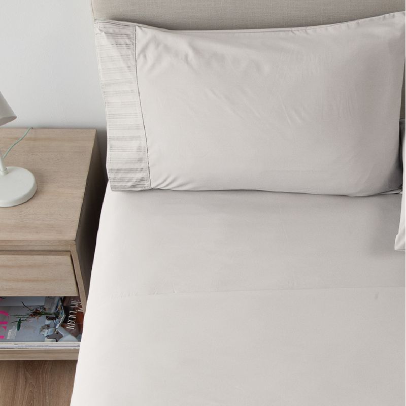 CASATUA - Sabanas Hotel Casatua Ultra Suave - Gris - 1,5 Plazas