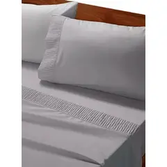 CASATUA - Sabanas Hotel Ultra Suave - Gris - 1,5 Plazas