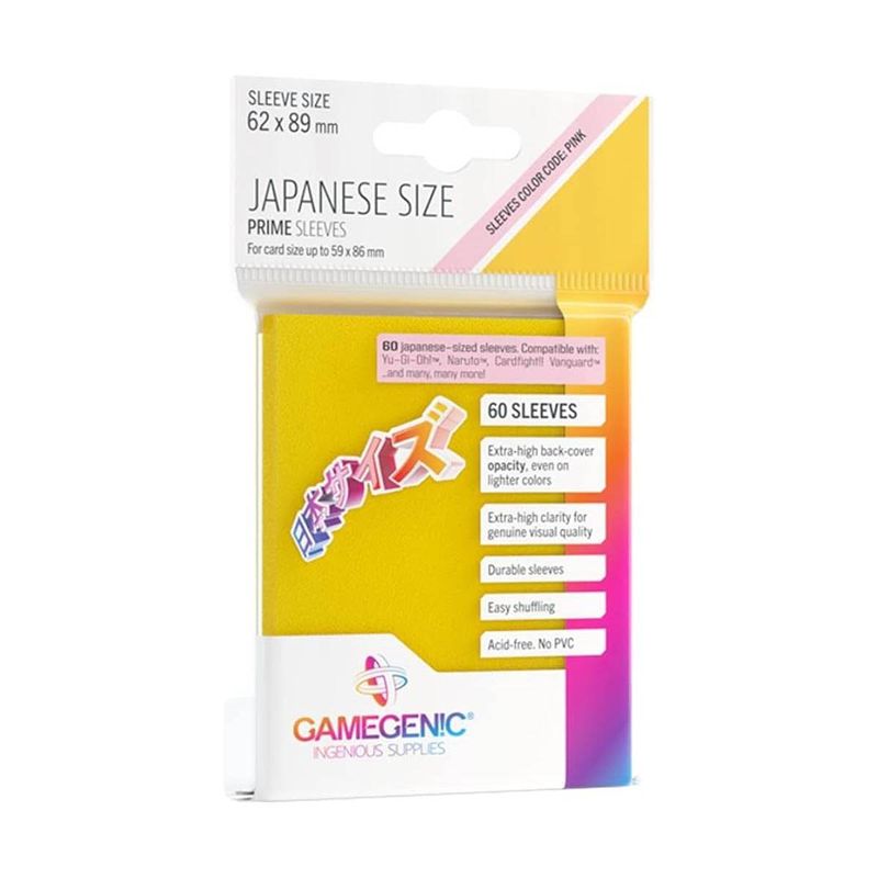 GAMEGENIC - Protectores Prime Gamegenic - Yellow (62 x 89 mm) (60ct)