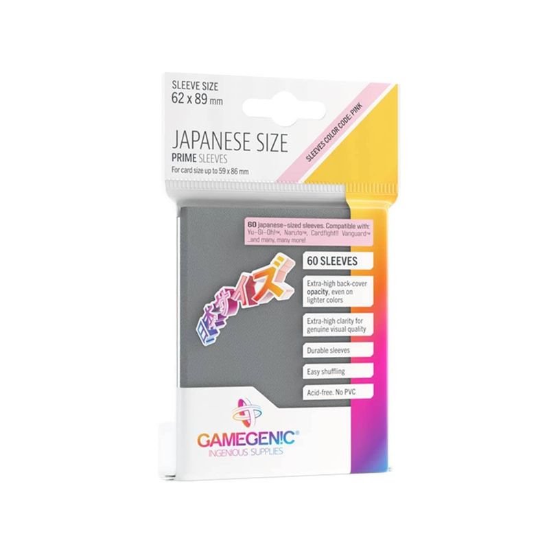 GAMEGENIC - Protectores Prime Gamegenic - Dark Gray (62 x 89 mm) (60ct)